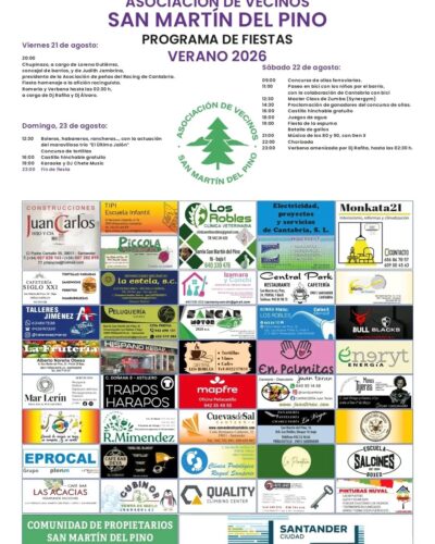 Fiestas de la Asociación de Vecinos San Martín del Pino en Santander