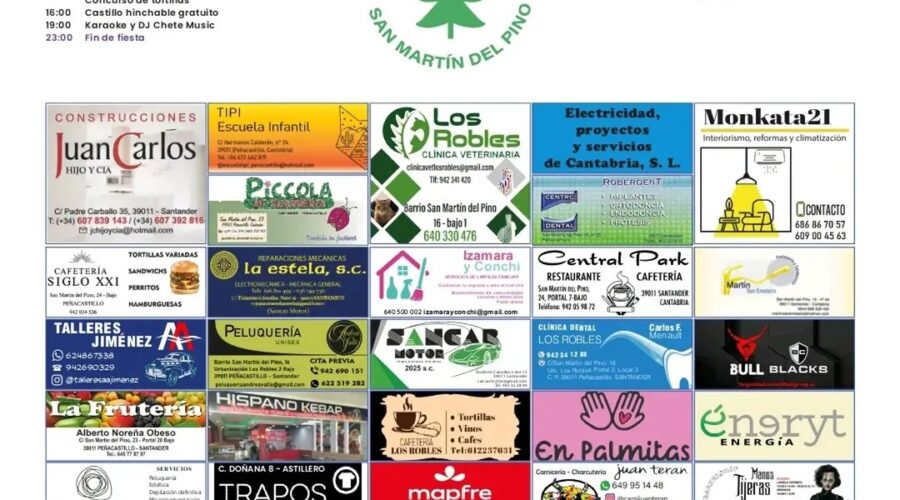 Fiestas de la Asociación de Vecinos San Martín del Pino en Santander