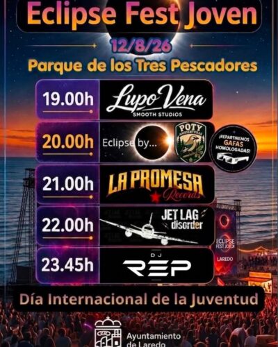 Eclipse Fest Joven en Parque de los Tres Pescadores, Laredo 2026