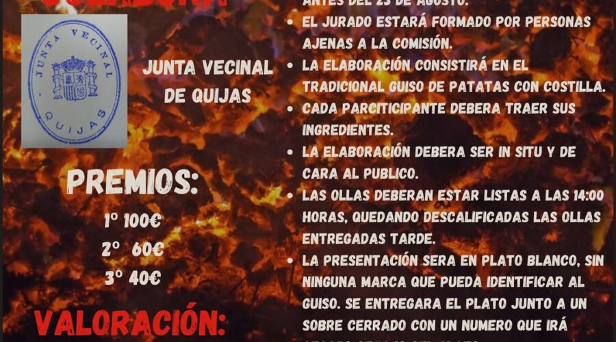 X Concurso de Ollas Ferroviarias en Quijas, 23 de agosto
