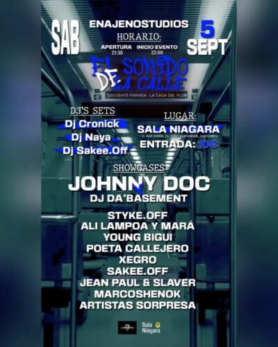 Johnny Doc y DJ Da’basement en Sala Niagara, Santander