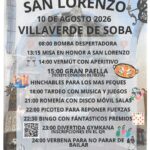 Fiestas de San Lorenzo en Villaverde de Soba, 10 agosto 2026