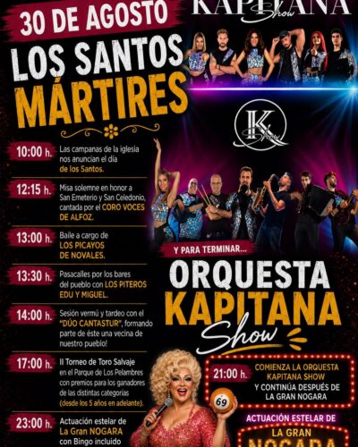 Fiestas Santos Mártires Novales 2026