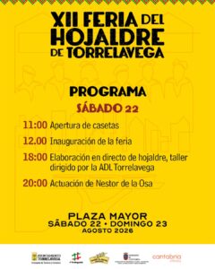 XII Feria del Hojaldre en Torrelavega, 22 y 23 de agosto 2026