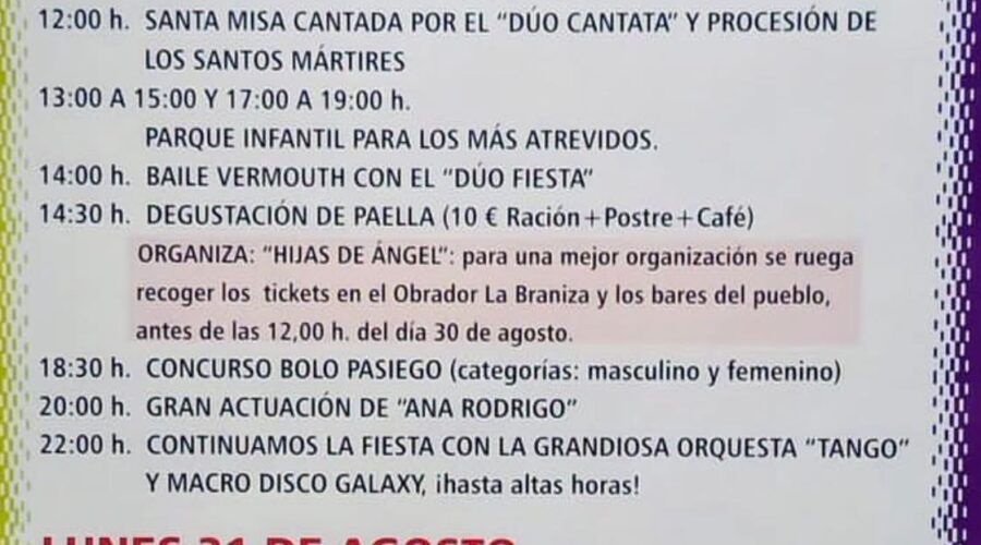 Santos Mártires en San Pedro del Romeral 2026