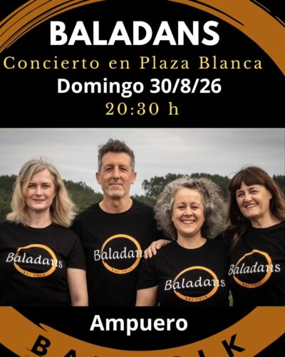 Concierto de Baladans en Plaza Blanca, Ampuero