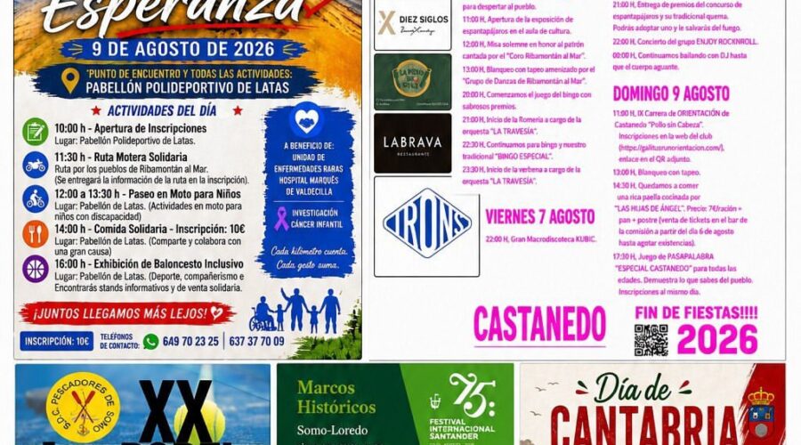 Fiestas del Salvador y Ruta Motera Solidaria en Ribamontán al Mar 2026