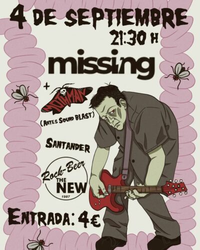 Concierto de Missing y Mothman en Rock-Beer The New