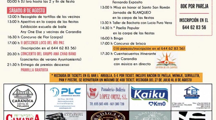 Fiestas de San Román Carandia 2026