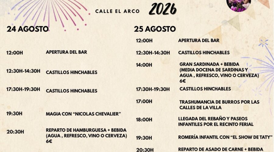 Fiestas de San Luis en Calle El Arco, Noja 2026