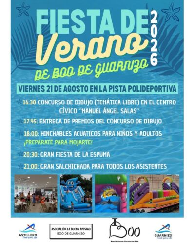 Fiesta de Verano de Boo de Guarnizo en Pista Polideportiva