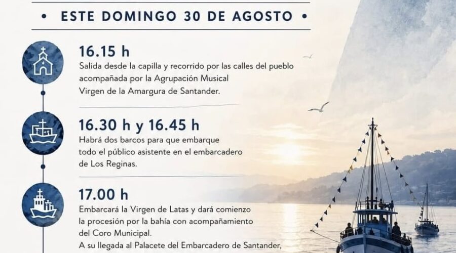 Procesión Marítima de Santa María de Latas en Somo 2026