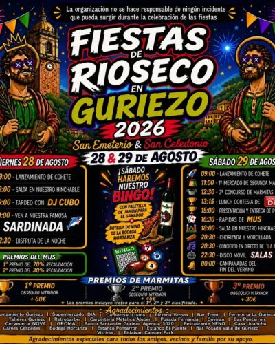 Fiestas de Rioseco en Guriezo 2026, Cantabria