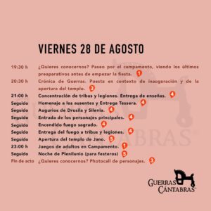 Guerras Cántabras 2026 en Los Corrales de Buelna | Fechas y programa