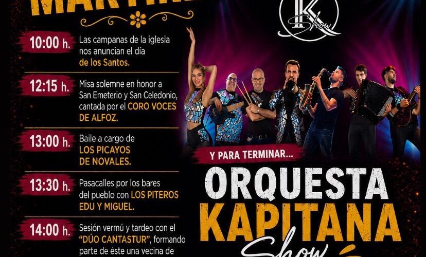 Fiestas del Patronato de Novales con La Gran Nogara y Orquesta Kapitana