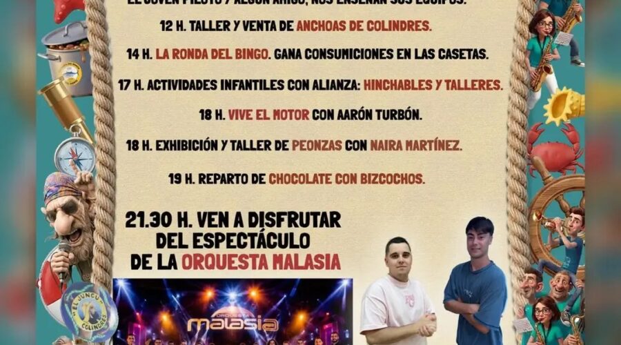 Fiestas de San Ginés 2026 en Colindres: Cartel y Programa Completo