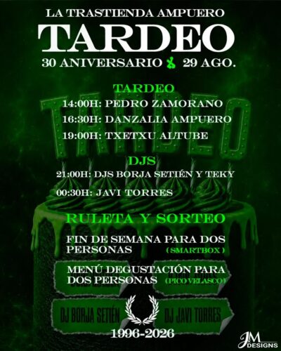 Tardeo 30 Aniversario La Trastienda en Ampuero 2026