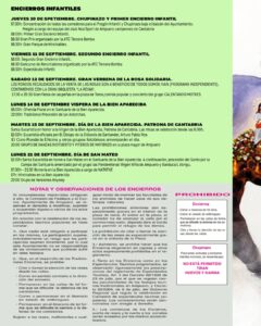 Fiestas Patronales Virgen Niña en Ampuero 2026