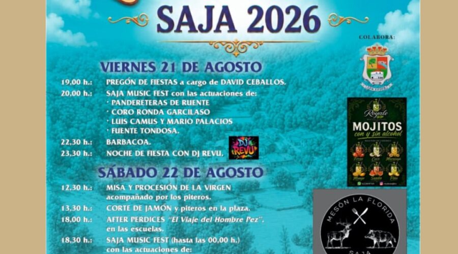 Fiestas de La Fátima Saja 2026 en Saja