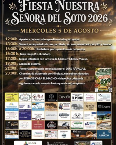 Fiesta Nuestra Señora del Soto 2026 en Soto Iruz