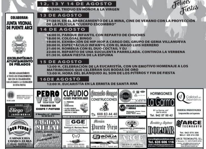 Grandes Fiestas Nuestra Señora Puente Arce 2026 en Piélagos