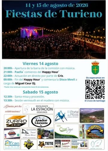 Fiestas de Turieno en El cruce de Santiago