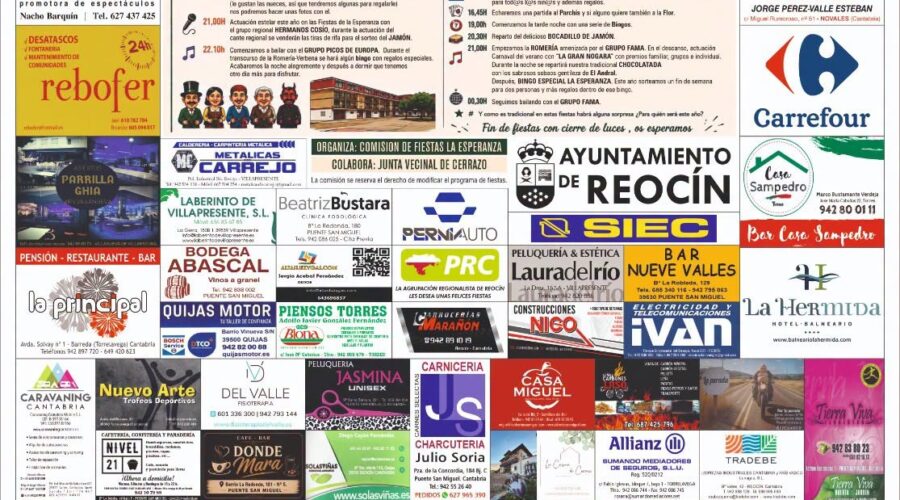 Fiestas Virgen de la Esperanza en Reocín, Cantabria 2026