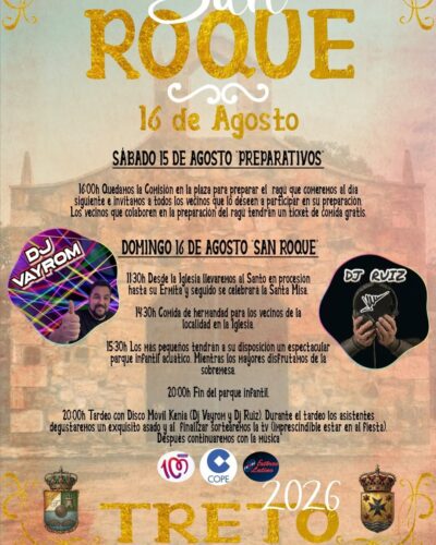 Fiestas de San Roque en Treto, Cantabria 2026