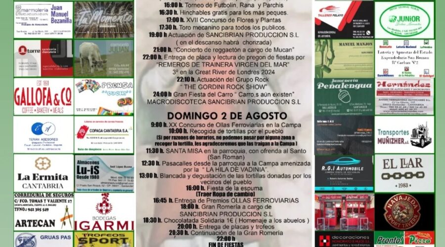 Fiestas de San Román de la Llanilla en Parque la Somandinga