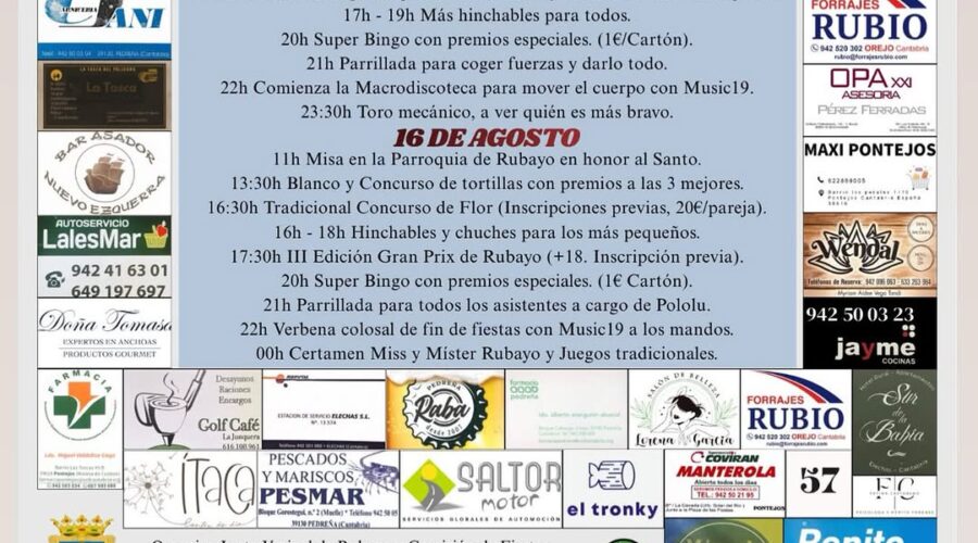 Fiestas de San Roque en Rubayo, Finca del Marqués 2026