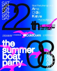 Boat Party + After Party en Santander, 22 de agosto 2026