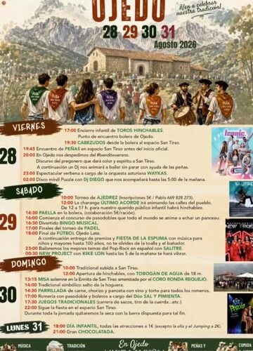 Fiestas de San Tirso 2026 en Ojedo: programa y actividades