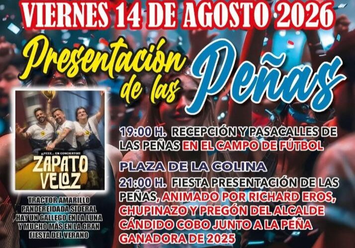 Presentación de las Peñas en Campo de Fútbol Plaza de la Colina