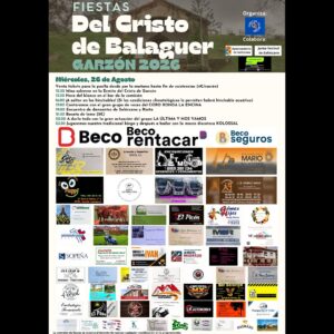 Fiestas del Cristo de Balaguer Garzón 2026 en Solórzano