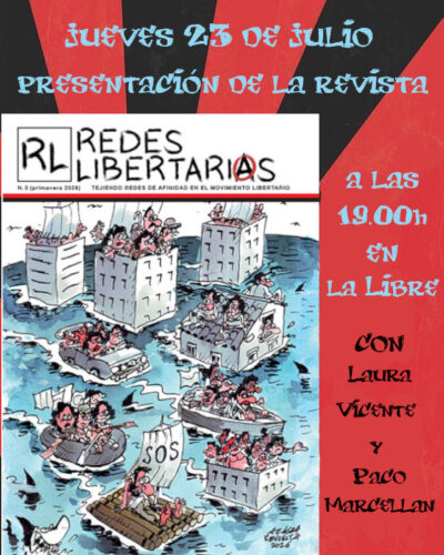 Presentación de la revista Redes Libertarias en La Libre