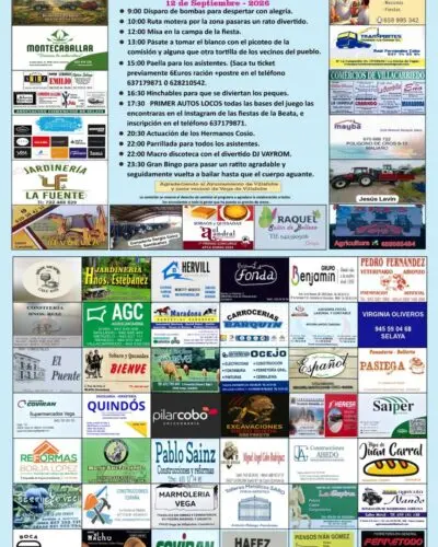 Fiestas de La Beata Beatriz 2026 en Bustillo de Villafufre: programa completo