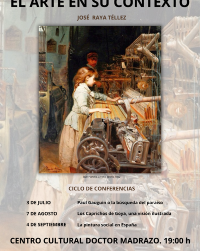 Conferencia: La pintura social en España con José Raya