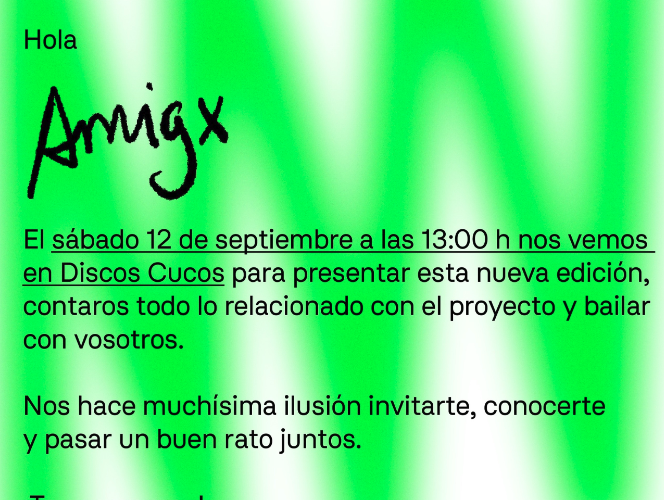 Presentación del cartel del Festival Nuevo Pulso en Discos Cucos