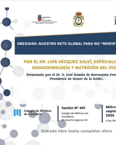 Conferencia sobre obesidad en Colegio de Médicos de Cantabria