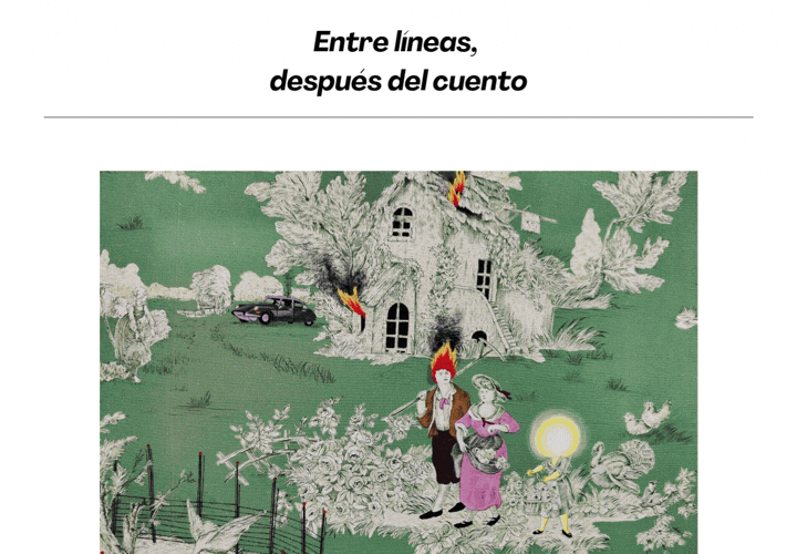 Exposición Entre líneas, después del cuento en Hotel Real