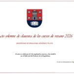 Clausura Cursos de Verano UIMP 2026 en Santander