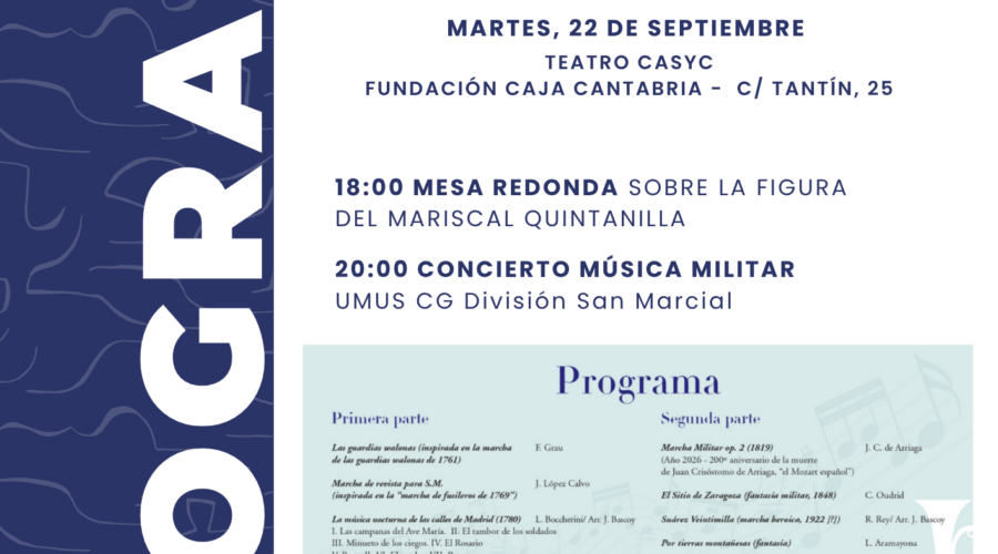 Homenaje al Mariscal Antonio de Quintanilla en CASYC