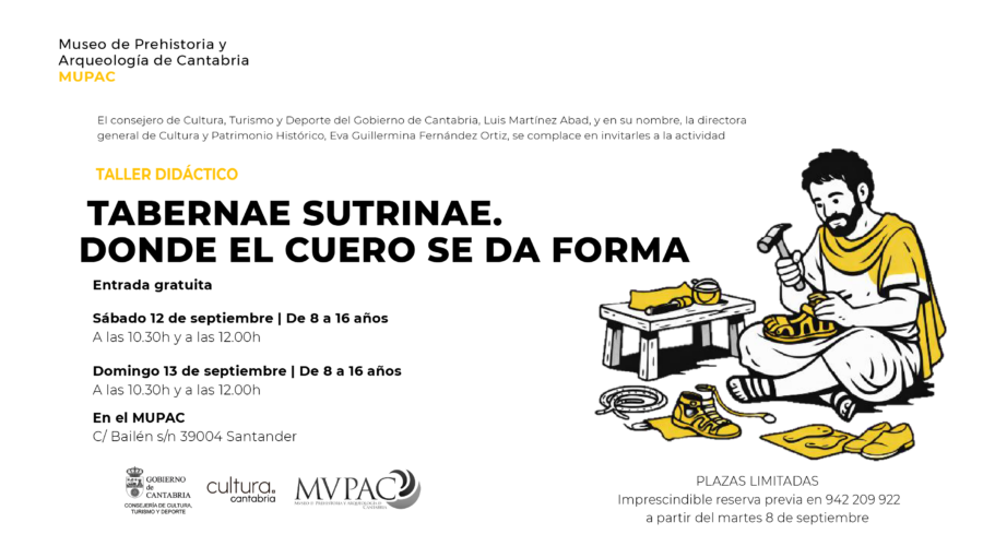 Taller de cuero Tabernae Sutrinae en el MUPAC