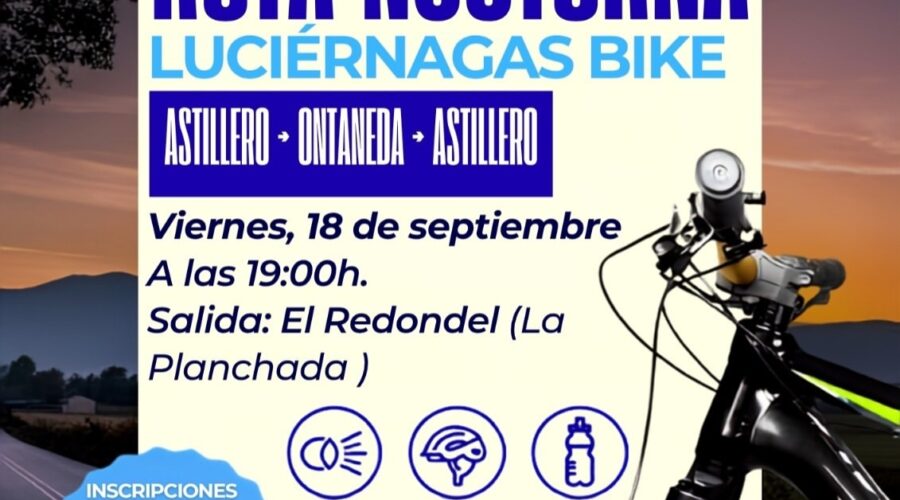 III Ruta Ciclista Nocturna por la Vía Verde del Pas en El Astillero