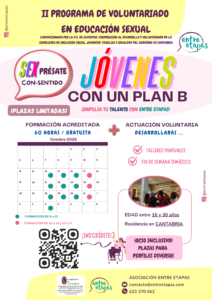 Programas gratuitos para jóvenes de formación y voluntariado en Sexualidad
