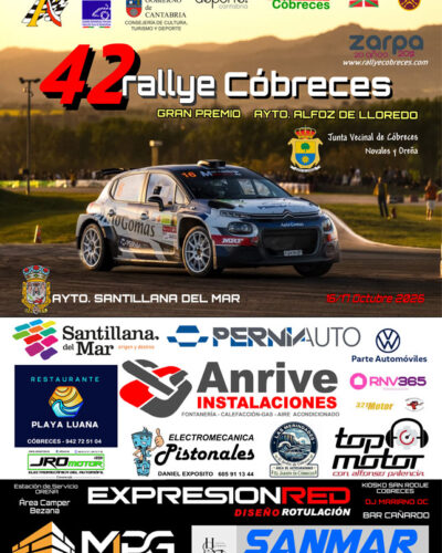 42 Rallye Cobreces 2026 en Alfoz de Lloredo, Cantabria