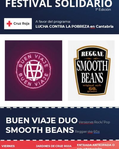 Smooth Beans y Buen Viaje Dúo en los Jardines de Cruz Roja