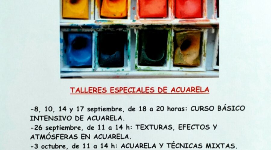 Taller de texturas y atmósferas en acuarela en Santander