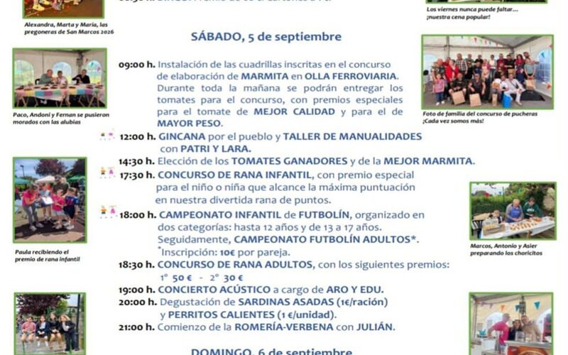 Fiestas de San Antolín 2026 en Allendelagua