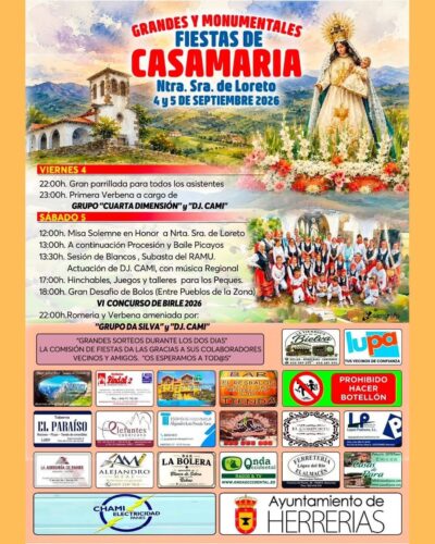 Fiestas Patronales Ntra. Sra. de Loreto en Casamaría, Herrerías